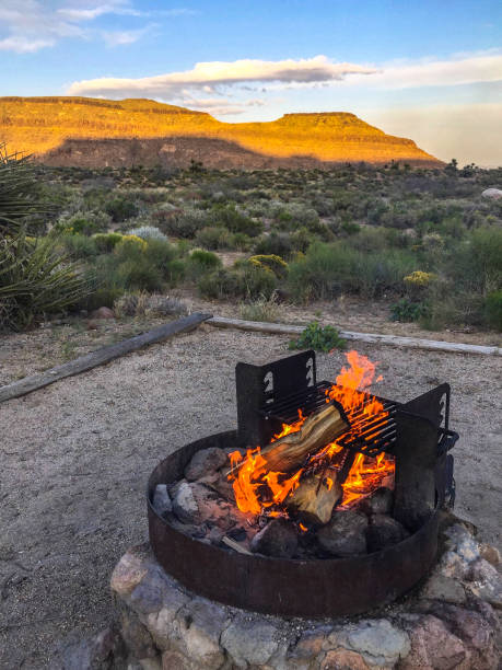 istock Campfire Camping in the Mojave Desert 936360444