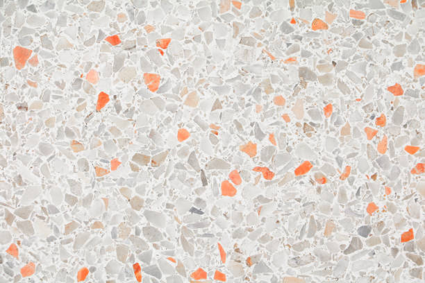 istock terrazzo floor. small stone orange old texture or marble background 936361892