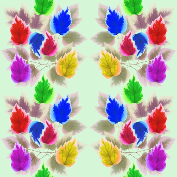 Maple leaf . Texture of flowers. Seamless pattern for continuous replicate. Floral background, photo collage for production of textile, cotton fabric. For use in wallpaper, covers
