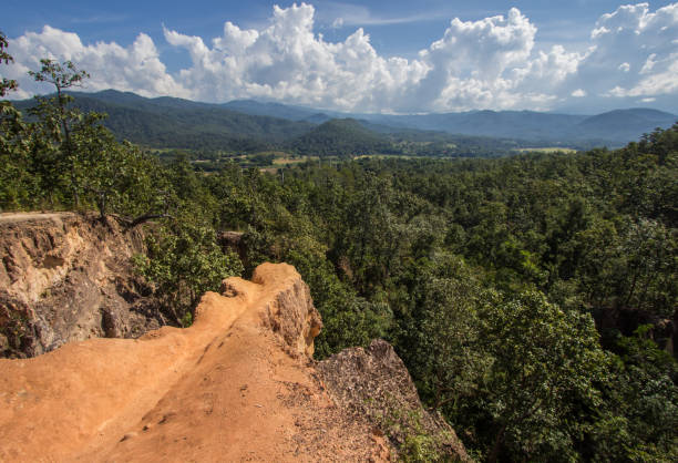 istock Beautiful steep cliffs,deep valleys and pine forests at Kong Lan (Pai Canyon) in Pai,Mae Hong Son province,Northern Thailand 936365928