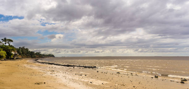 istock Undiscovered Paraiso beach, Mosqueiro, Belem do Para, Brazil, with dramatic clouds sky 936366644