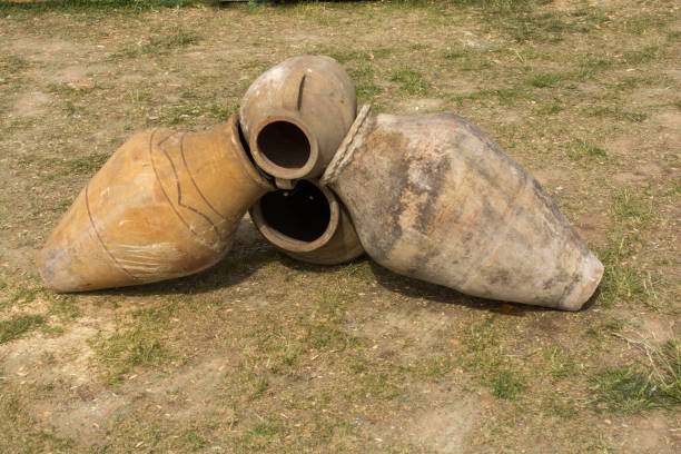 istock Ancient metal jug in oriental style 936370386