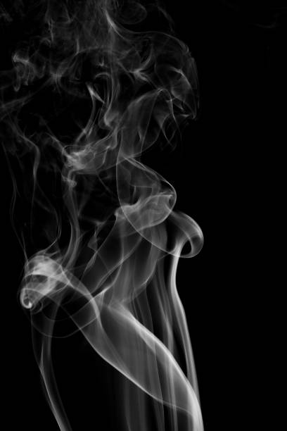 istock abstract background smoke curves and wave on black background 936374450
