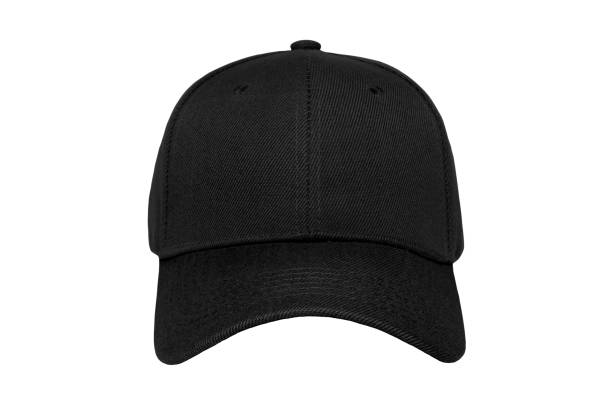 istock Baseball cap color black close-up of front view 936376006