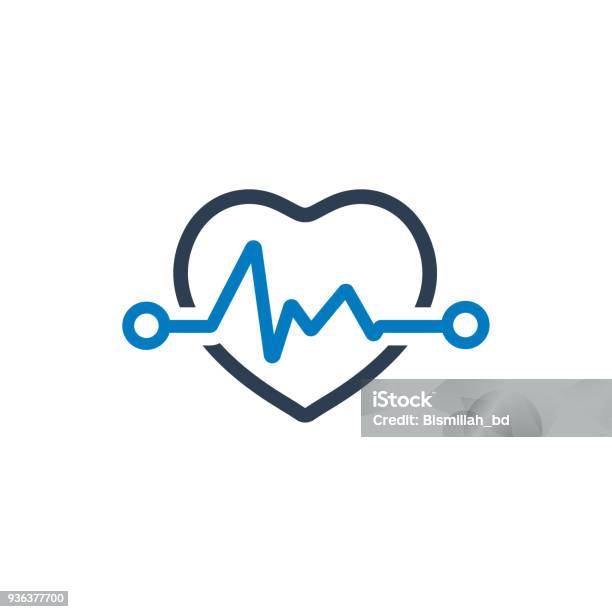 Vetores de Ícone De Batimento Cardíaco Símbolo De Cardiologia e mais imagens de Ritmo Cardíaco