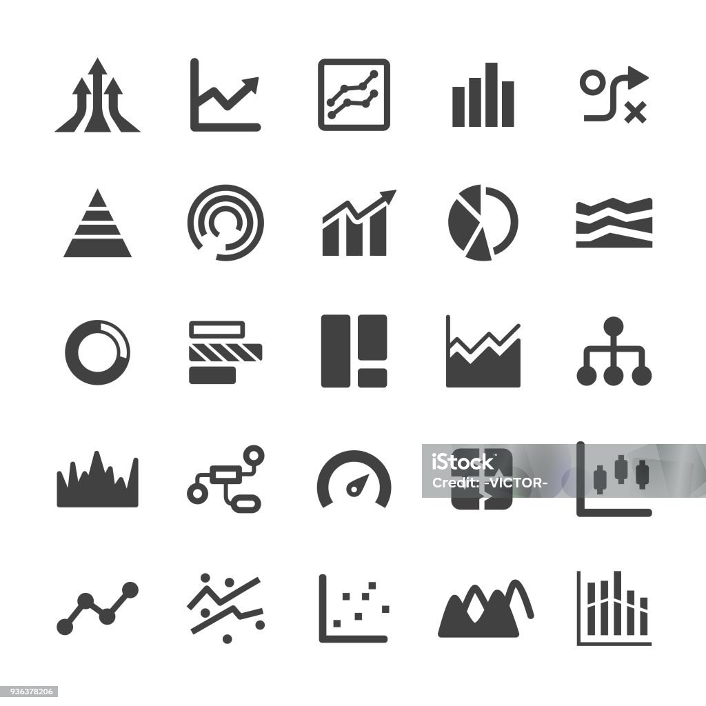 Info Graphic Icons - Smart Series Info Graphic, chart, financial report, report Icon Symbol stock vector