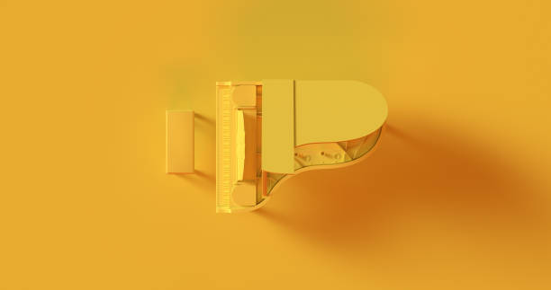 istock Yellow Grand Piano 936382812