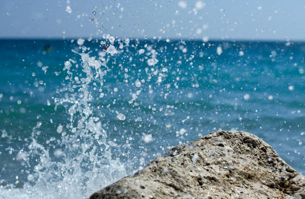 istock Beautiful sea glowing splashes on the Mediterranean sea 936384396