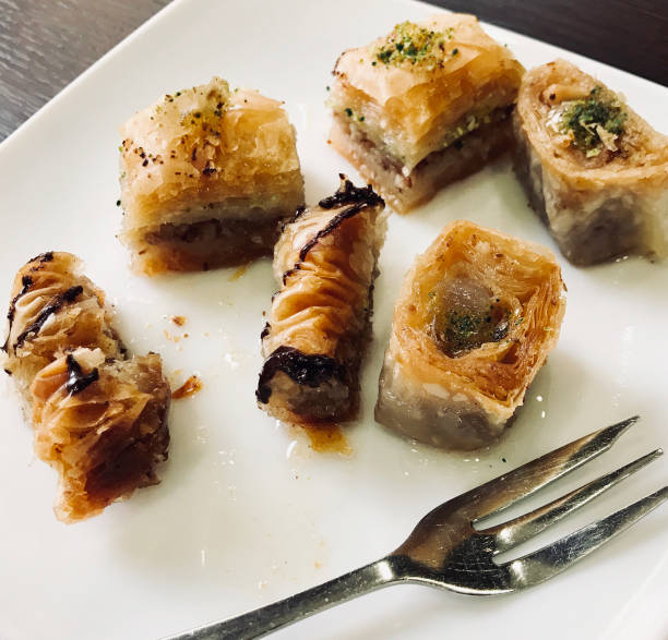 istock Traditional arabic dessert baklava 936385780