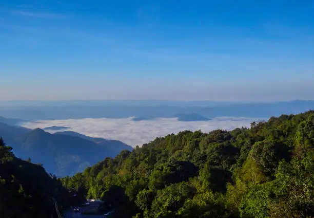 Photo of Car above clouds