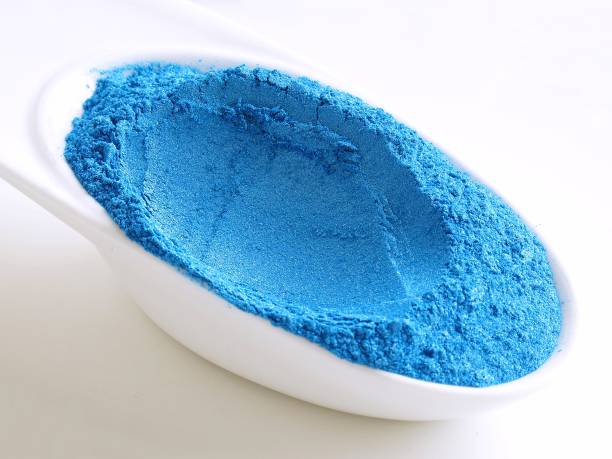 istock Lake blue mica powder 936388522