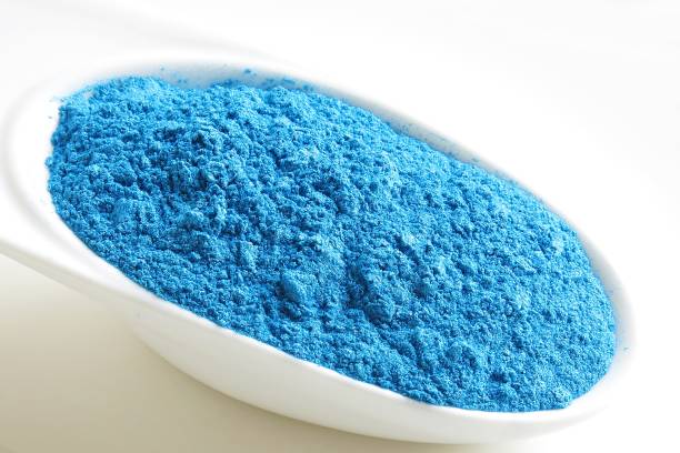 istock Lake blue mica powder 936388528