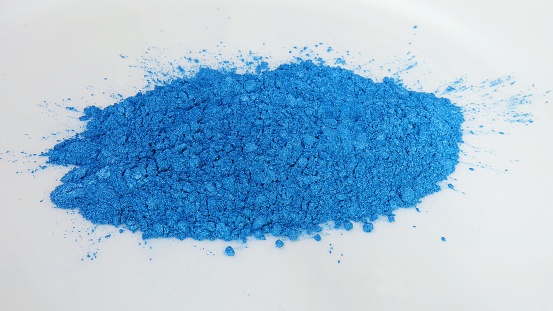 The lake blue mica powder is a kind of non metallic minerals.