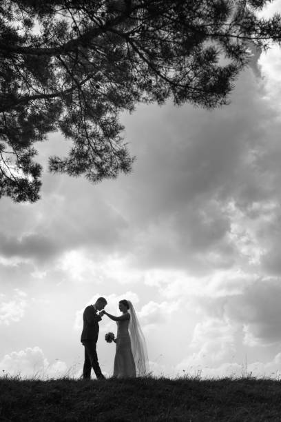 istock Happy bride on a walk in the park 936390634