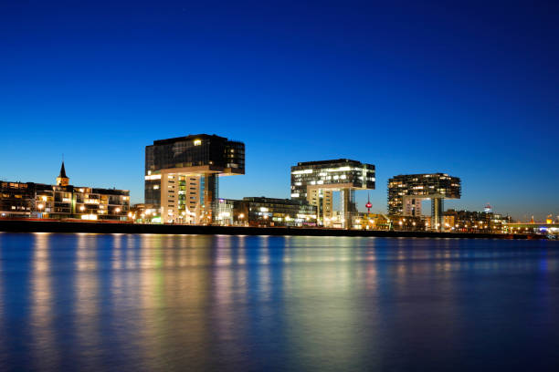 istock Rheinauhafen Skyline at night, Cologne, Germany 936391760