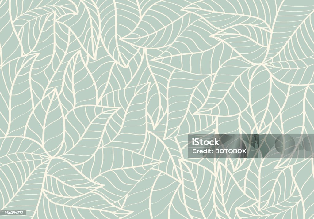 Natural patrón, abstracto, forma de la curva, hoja verde color fondo - arte vectorial de Fondos libre de derechos