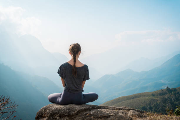 istock Yoga woman. Lotus pose. 936401288