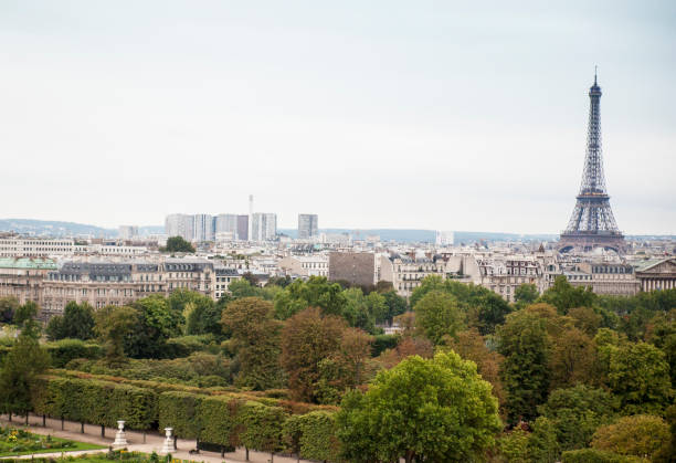 istock Aerial view of the Eiffel tower 936409274