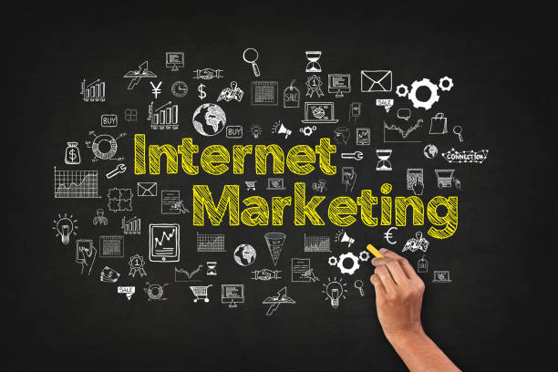 istock Internet Marketing Word On Blackboard With Supportive Icons 936409870