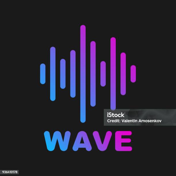 Vector Sound Wave Logotype Of Sound And Music Wave Eps 10 Stock Illustration - Download Image Now