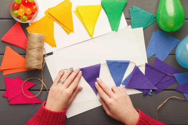 istock DIY holiday background, birthday party decorations 936412406