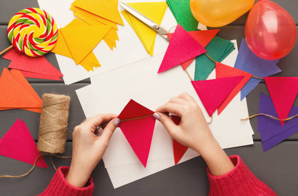 istock DIY holiday background, birthday party decorations 936412540