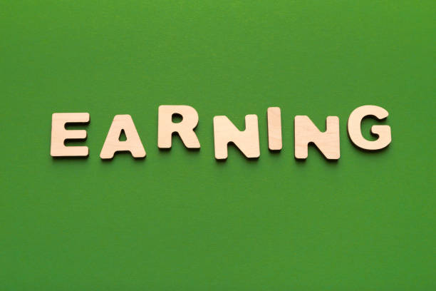 istock Word Earning spelled with wooden letters 936417636