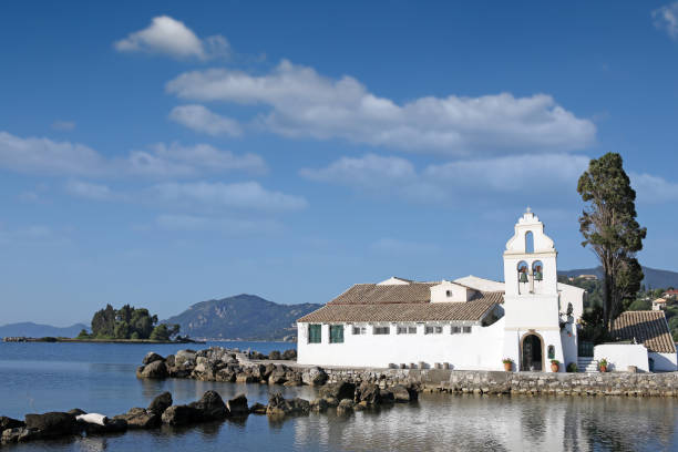 istock Vlacherna monastery Corfu island Greece landscape 936419536