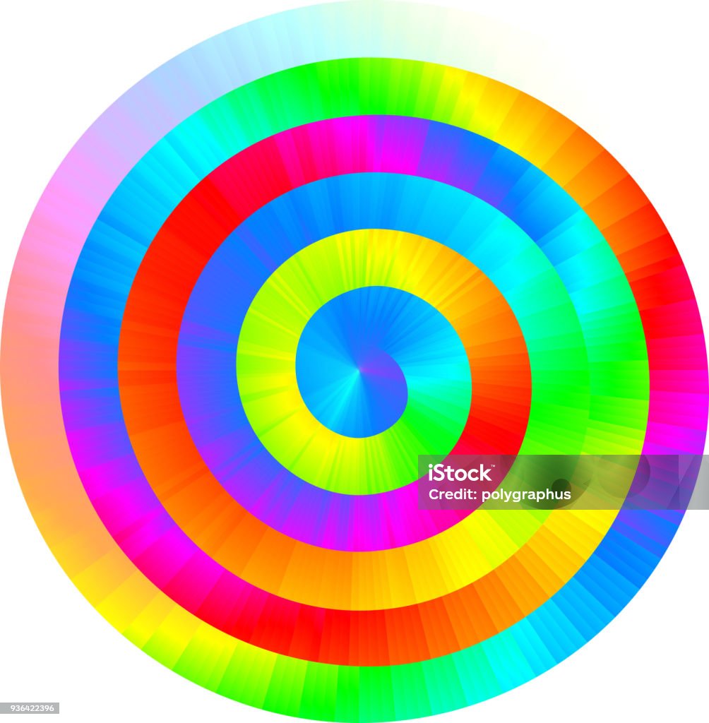 Spirale Arc En Ciel Coloré Vector Vecteurs libres de droits et plus  d'images vectorielles de Abstrait - Abstrait, Arc en ciel, Bleu - iStock