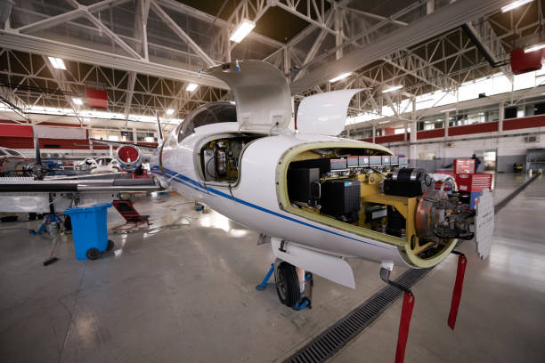istock Aircraft in the hangar 936425492