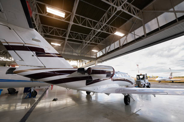 istock Aircraft in the hangar 936426154