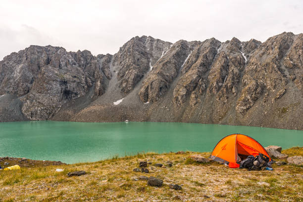 istock Camping at Alakol lake in Kyrgyzstan 936431464