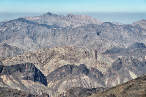 montañas de hajar del en omán - al hajjar fotografías e imágenes de stock