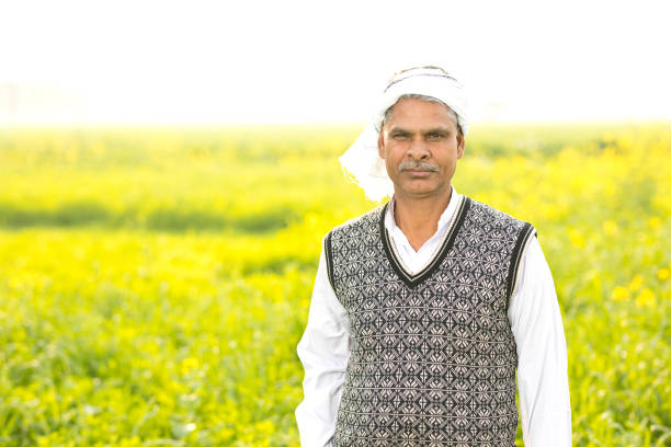 Portrait of happy Indian farmer