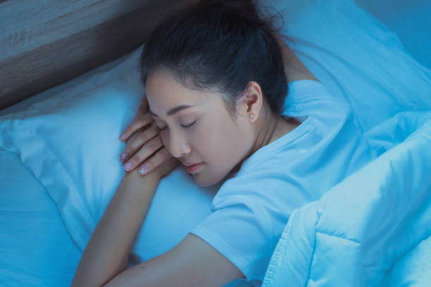 istock Asian women are sleeping on a top view. 936444516