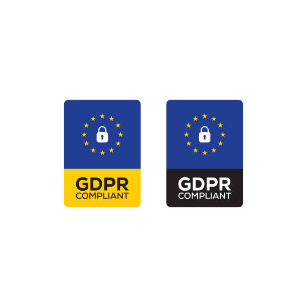 ilustraciones, imágenes clip art, dibujos animados e iconos de stock de reglamento de protección de datos - conformidad