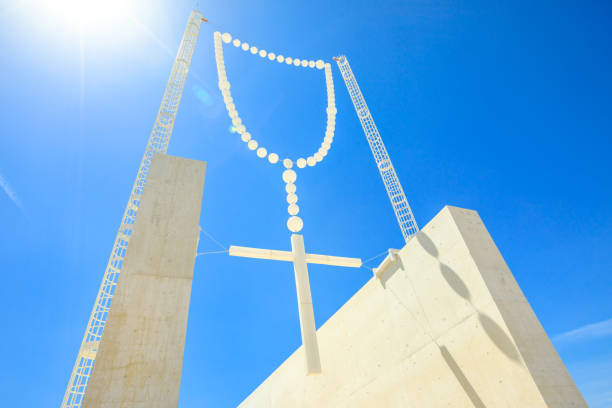 giant rosary in fatima - fatima imagens e fotografias de stock
