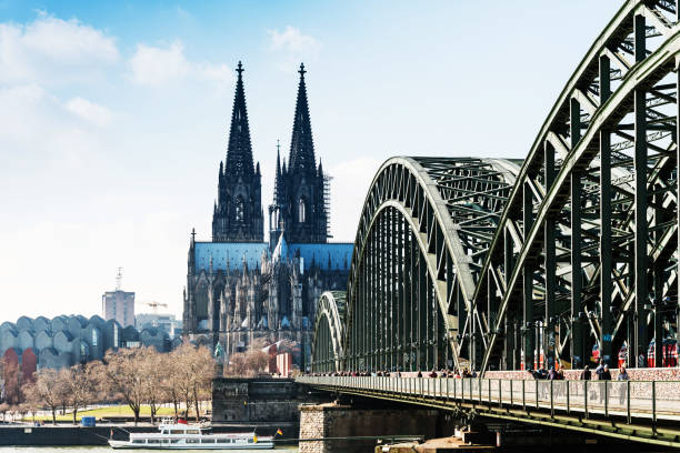 istock COLOGNE, GERMANY- March 14, 2018 : View on Cologne Cathedral and river Rhine, Germany 936446842