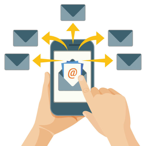 istock Email marketing act of sending commercial messages to people 936448984