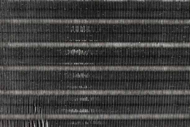 texture of old aluminum condenser for heat exchanger in air conditioner