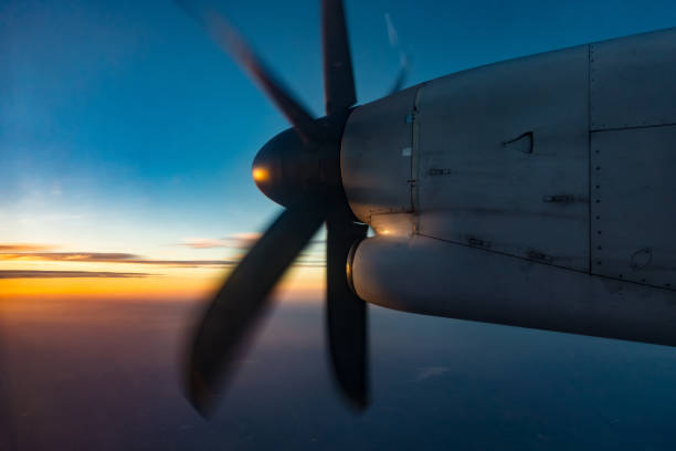 istock The aircraft's propeller is working on high angle shots 936456690