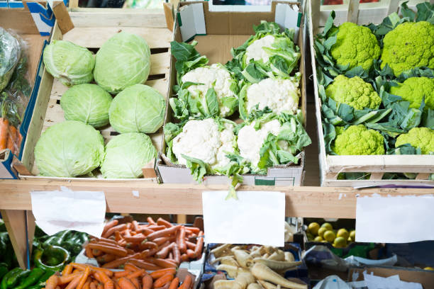 istock Showcase with vegetables in greengrocery 936464690