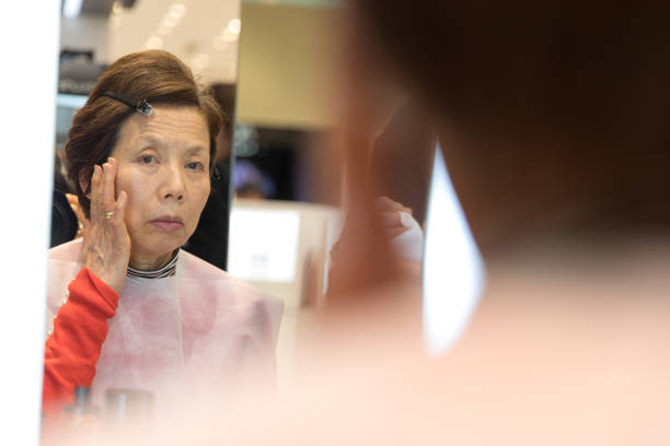 istock Senior Japanese woman makeover 936469024