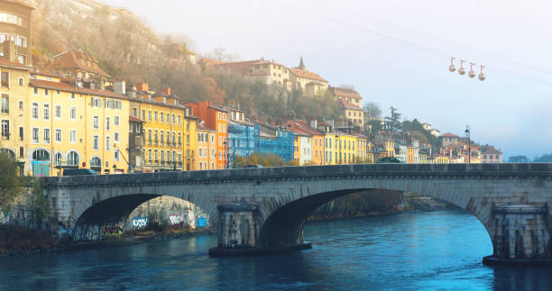 istock View of Grenoble with bridge and cable car 936469648