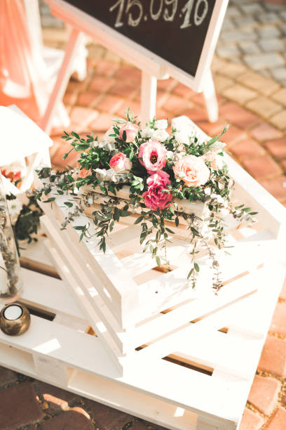 istock Decorations for the wedding ceremony. Beautiful flowers 936469926