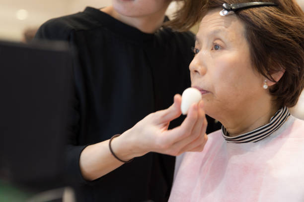 istock Senior Japanese woman makeover 936470264