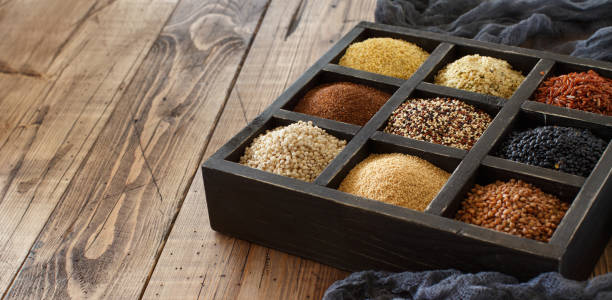 istock Gluten free grains in a box 936474114