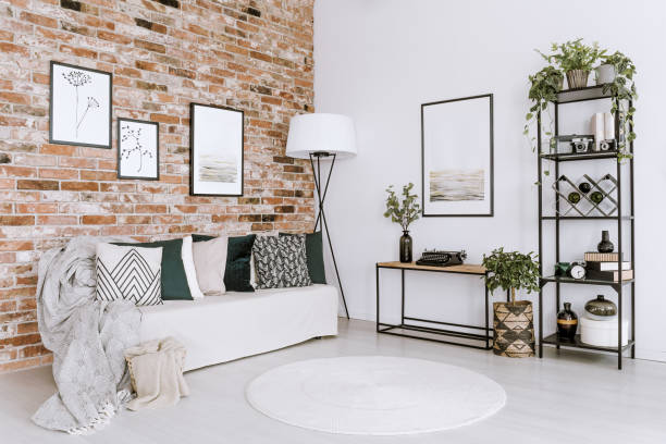 istock Posters in bright living room 936475290