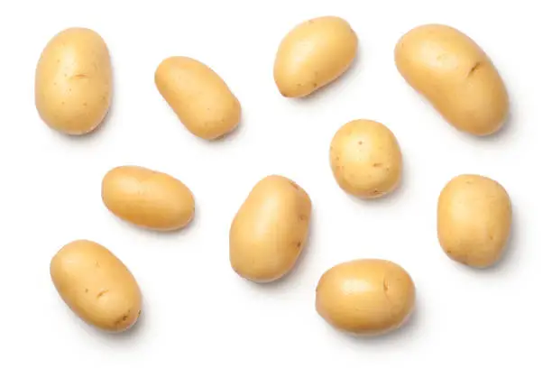 Photo of Potatoes Isolated on White Background
