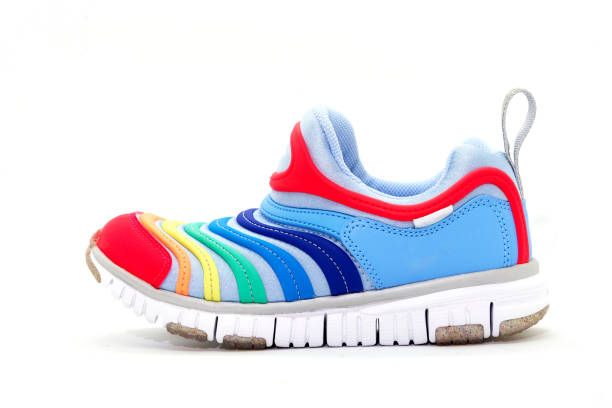 istock colourful shoes on isolated white background,outside view 936501848